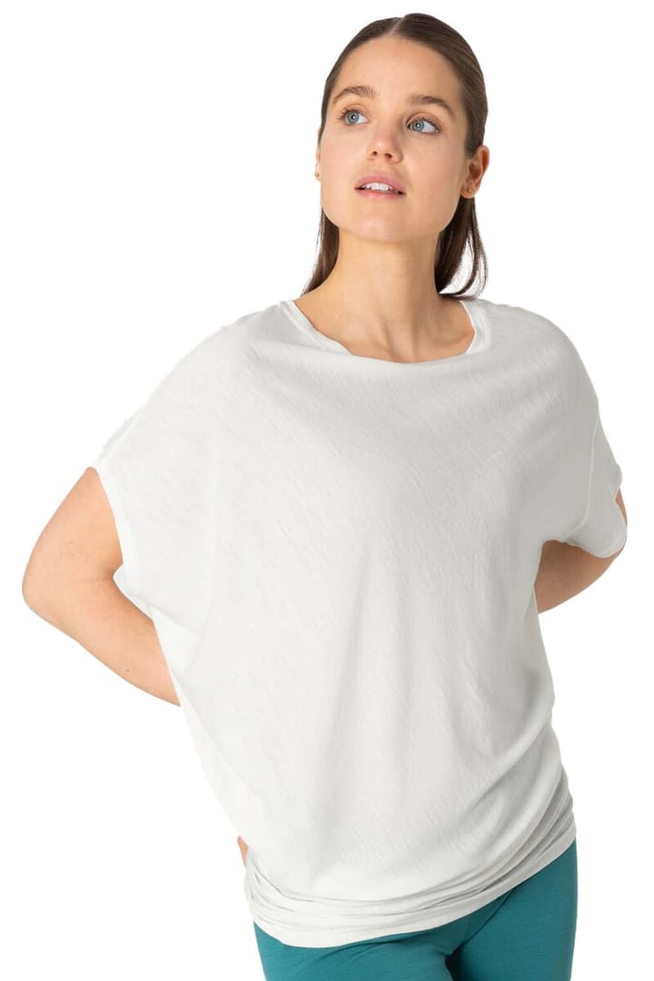 super.natural Women's Yoga Loose Tee (spring 2021) Fresh White super.natural