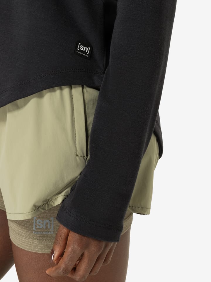 super.natural Women's  Everyday Crew Jet Black super.natural