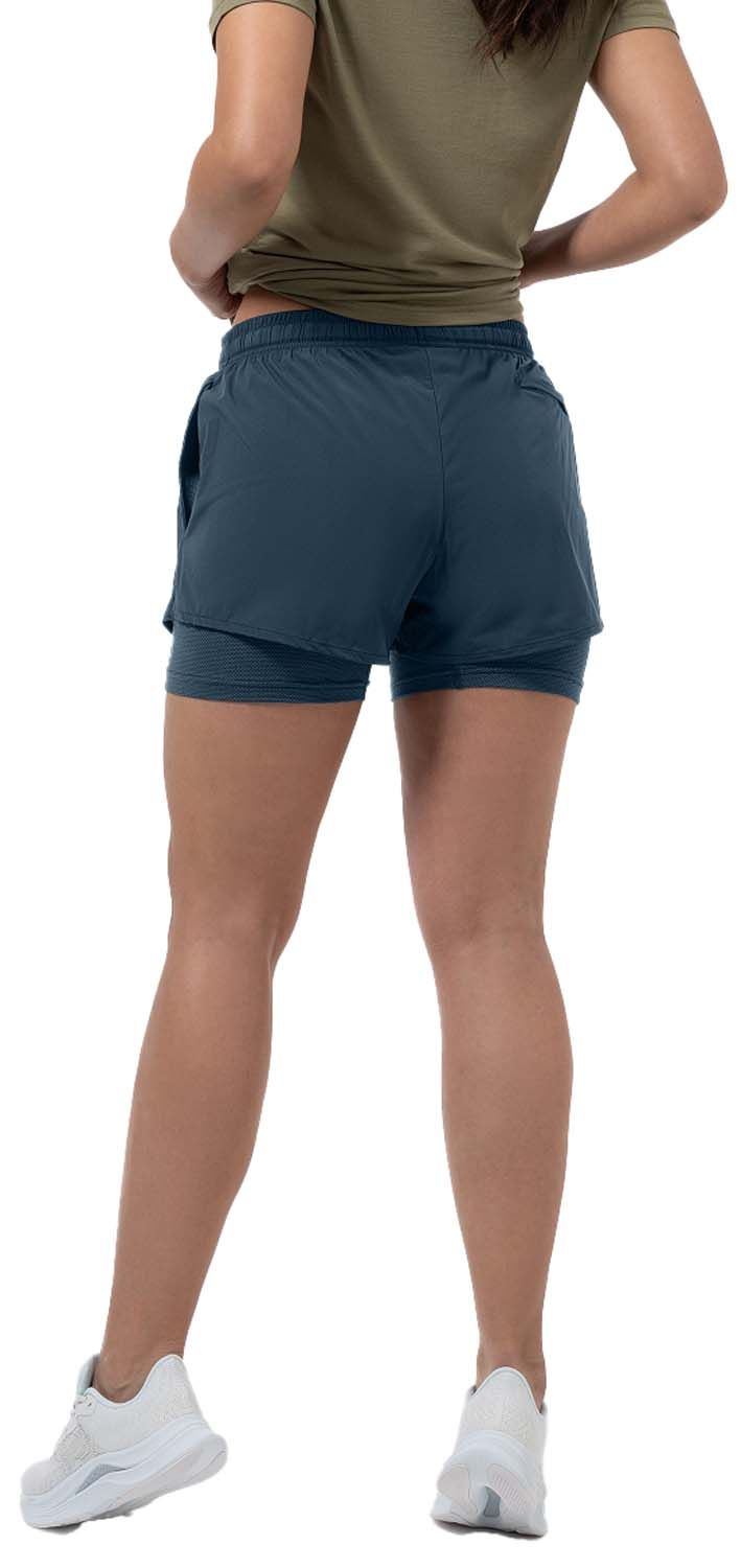 super.natural W Double Layer Shorts Blueberry super.natural