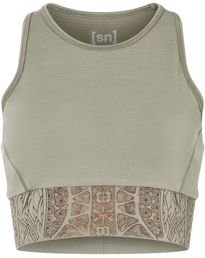 super.natural Women's Arabesque Lf Top Dried Sage/Copper super.natural