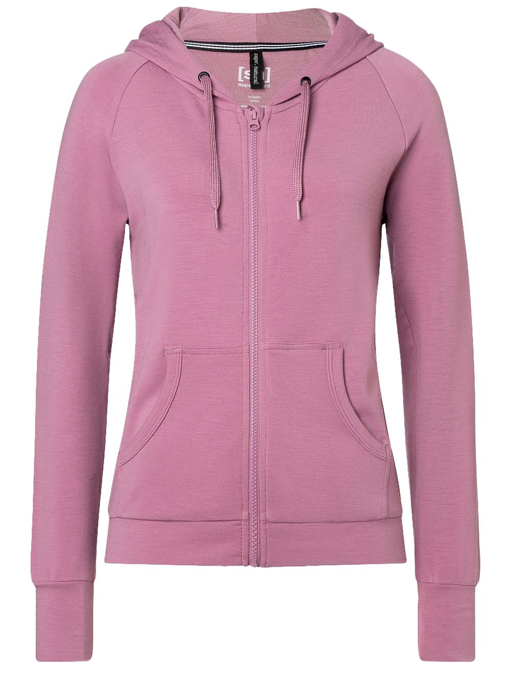 super.natural Women's  Everyday Zip Hoodie Orchid Långärmade vardagströjor S