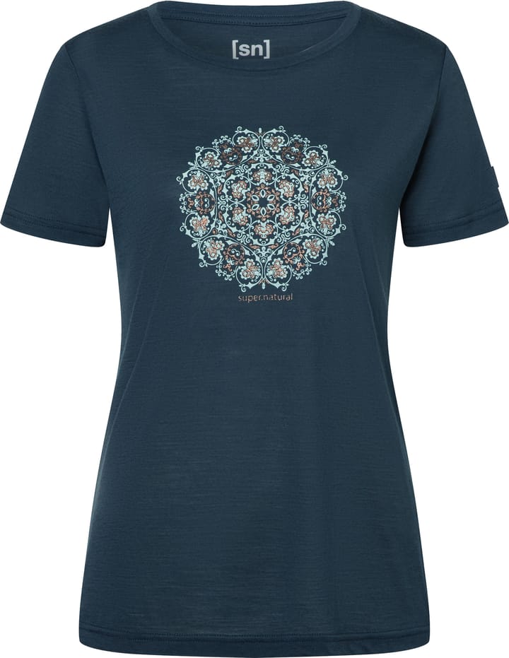 super.natural Women's Ornament Tee Blueberry/light Jade/copper super.natural