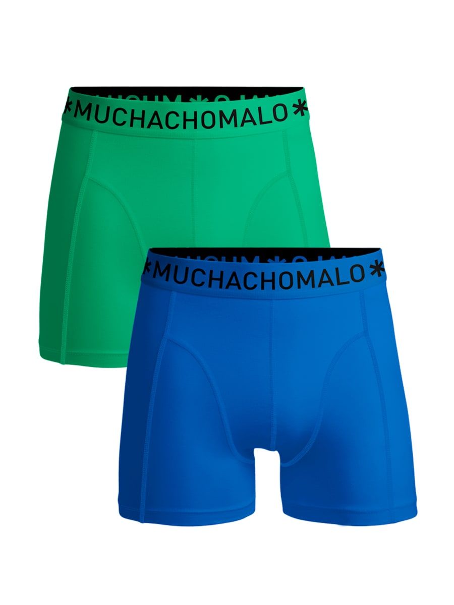 Muchachomalo 1010 Boxer Solid 2pk Blue/Green