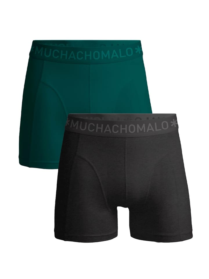 Muchachomalo 1010 Solid Boxer 2pk 594 Grey/Green Muchachomalo