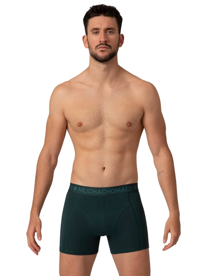 Muchachomalo 1010 Solid Boxer 2pk 594 Grey/Green Muchachomalo