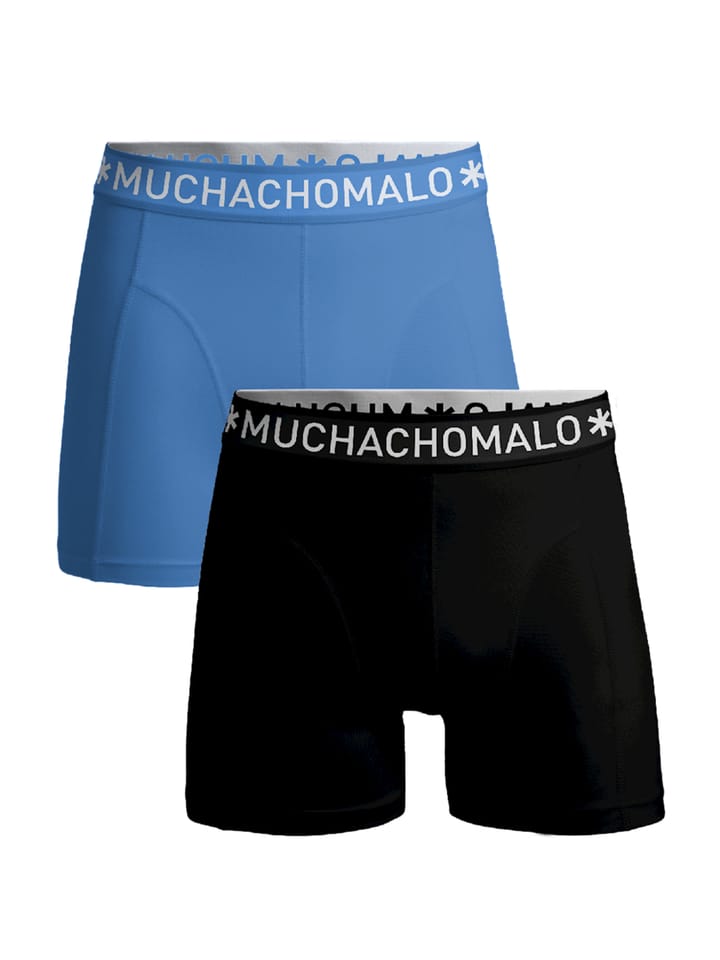 Muchachomalo 1010 Solid Boxer 2pk 620 Black/Blue Muchachomalo Muchachomalo 1010 Solid Boxer 2pk 620 Black/Blue Muchachomalo