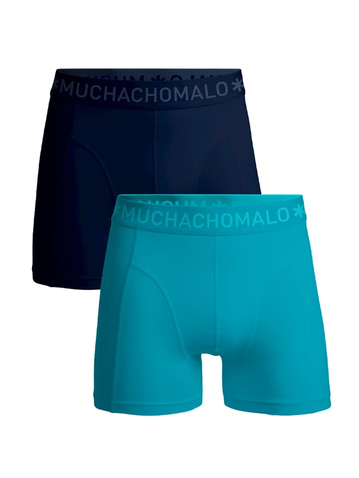 Muchachomalo 1010 Solid Boxer 2pk 591 Blue/Blue Muchachomalo