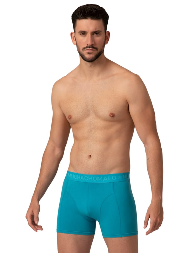 Muchachomalo 1010 Solid Boxer 2pk 591 Blue/Blue Muchachomalo