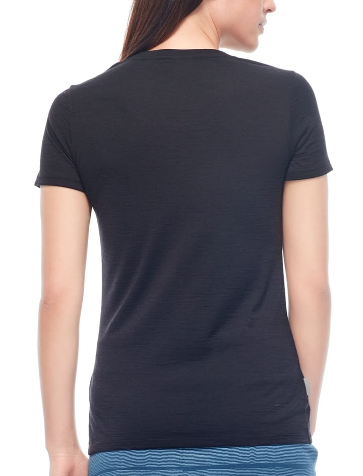 Icebreaker Women's Tech Lite Shortsleeve Low Crewe Black Icebreaker Icebreaker Women's Tech Lite Shortsleeve Low Crewe Black Icebreaker