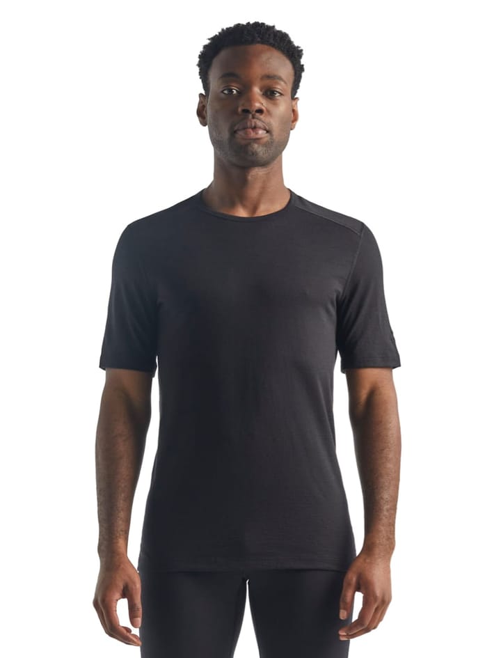 Icebreaker Men's 200 Oasis Short Sleeve Crewe Black Icebreaker