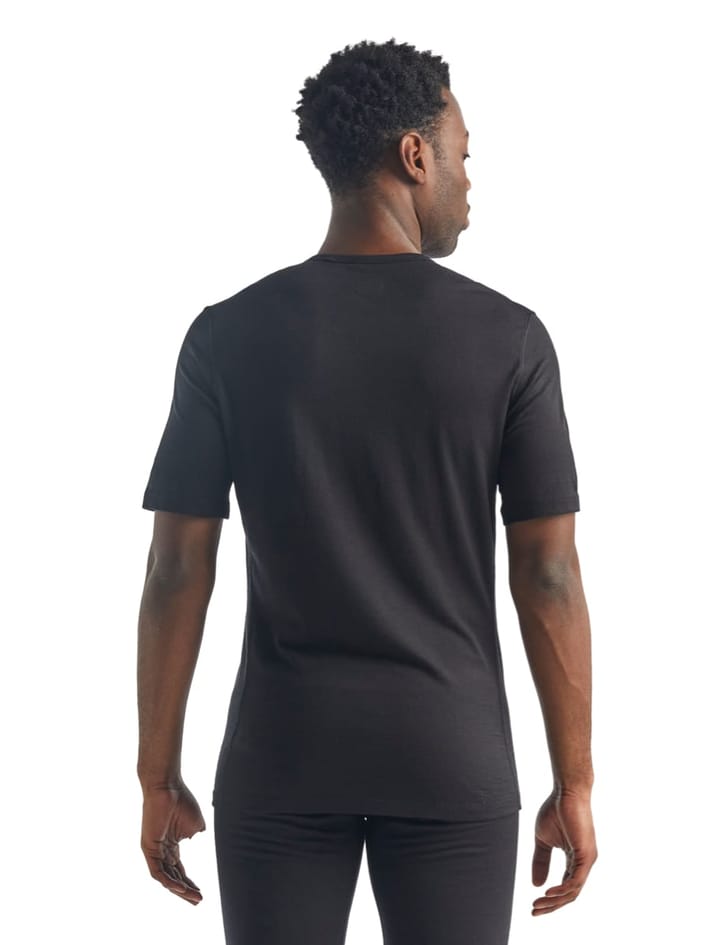 Icebreaker Men's 200 Oasis Short Sleeve Crewe Black Icebreaker