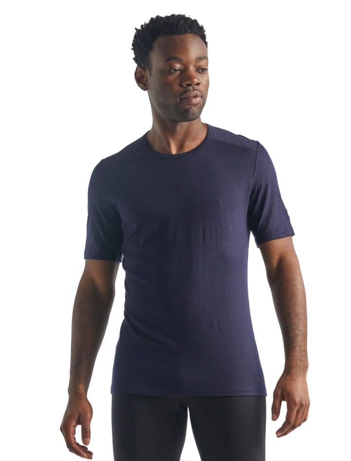 Icebreaker Men's 200 Oasis Short Sleeve Crewe Midnight Navy Icebreaker