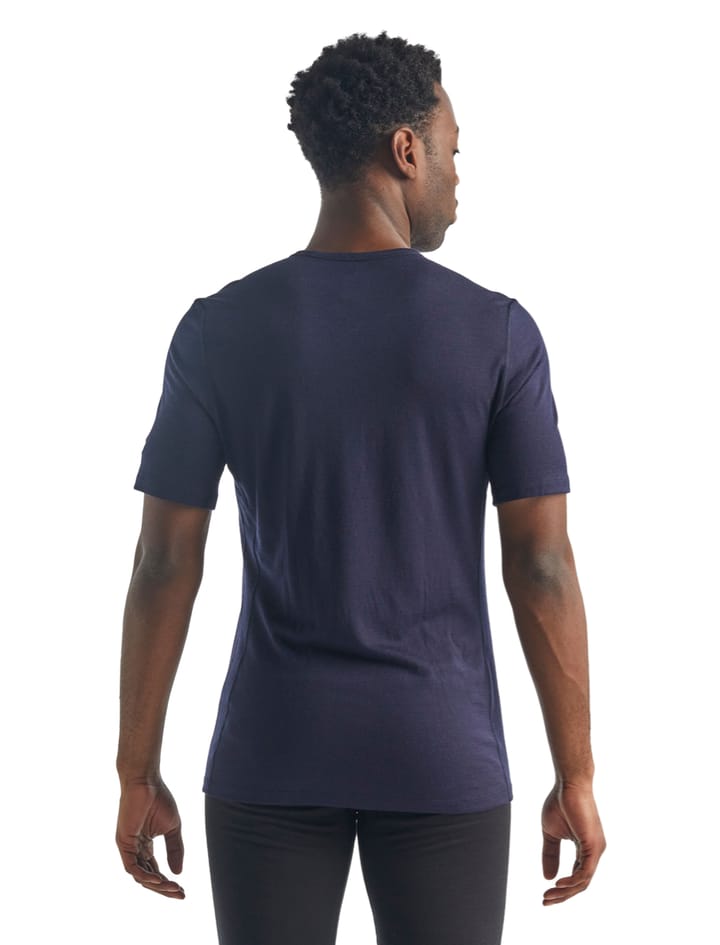 Icebreaker Men's 200 Oasis Short Sleeve Crewe Midnight Navy Icebreaker