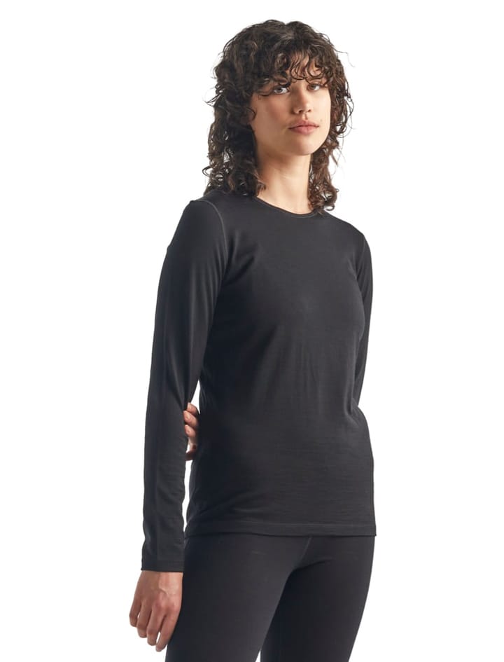 Icebreaker Wmns 200 Oasis LS Crewe Black Icebreaker