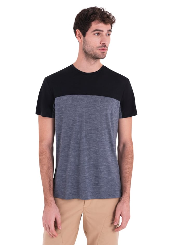 Icebreaker Men Merino 125 Cool-Lite™ Sphere Iii Ss Tee Colour Block Graphite Hthr/Black/Cb Icebreaker