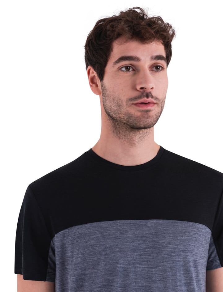 Icebreaker Men Merino 125 Cool-Lite™ Sphere Iii Ss Tee Colour Block Graphite Hthr/Black/Cb Icebreaker