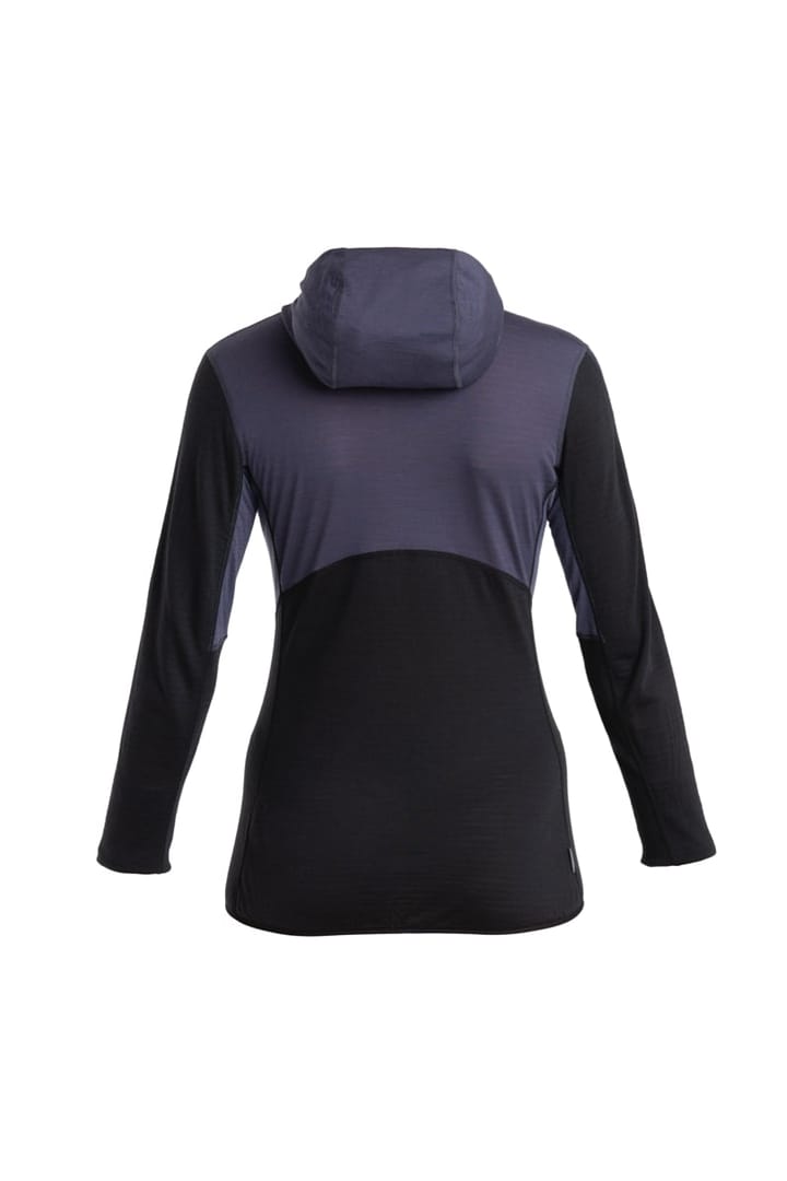 Icebreaker Women Merino 200 Realfleece™ Descender Ls Zip Hoodie Graphite/Black/Cb Icebreaker