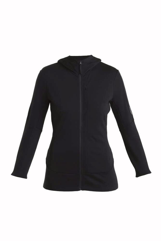 Icebreaker Women Merino 260 Quantum Iv Ls Zip Hoodie Black Icebreaker