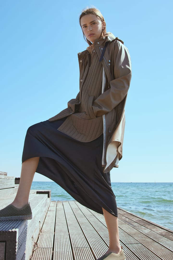 Women's Raincoat Detachable Hood Cub Brown Ilse Jacobsen