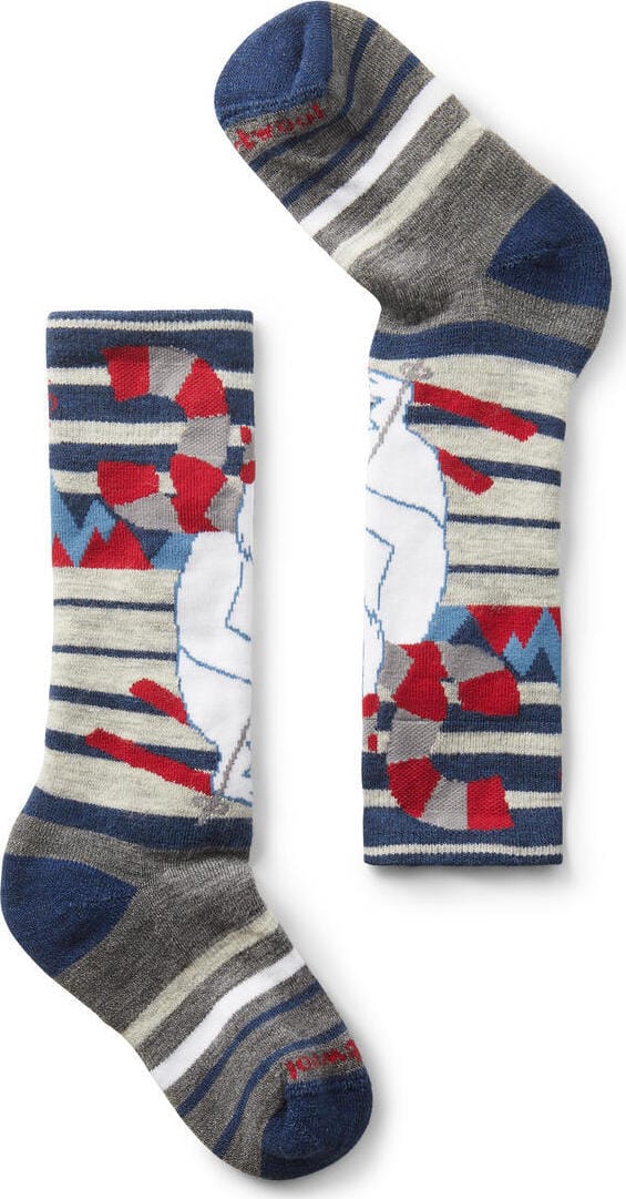 Smartwool Kids' Wintersport Full Cushion Yeti Pattern Otc Socks Alpine Blue Smartwool Smartwool Kids' Wintersport Full Cushion Yeti Pattern Otc Socks Alpine Blue Smartwool