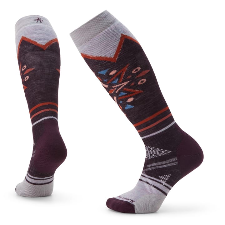 Smartwool Women's Ski Full Cushion Mountain Snowflake Pattern OTC- Recycled Socks Bordeaux Smartwool Smartwool Women's Ski Full Cushion Mountain Snowflake Pattern OTC- Recycled Socks Bordeaux Smartwool