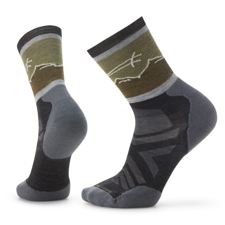 Smartwool Athlete Edition Approach Crew Socks Charcoal Smartwool