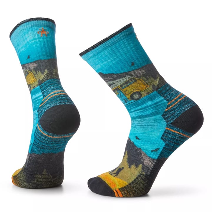 Smartwool Hike Light Cushion Great Excursion Print Crew Socks Multi Color Smartwool Smartwool Hike Light Cushion Great Excursion Print Crew Socks Multi Color Smartwool