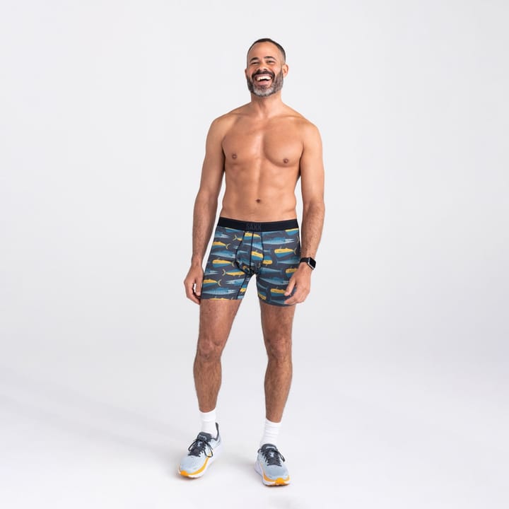 SAXX SAXX QUEST BOXER Mahi Mahi Wahoo-Black SAXX