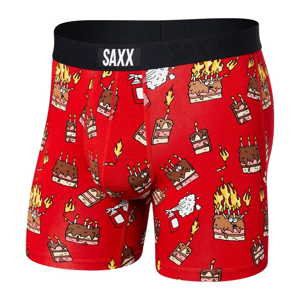 Saxx Man Saxx Vibe Boxer Fired Up-Red