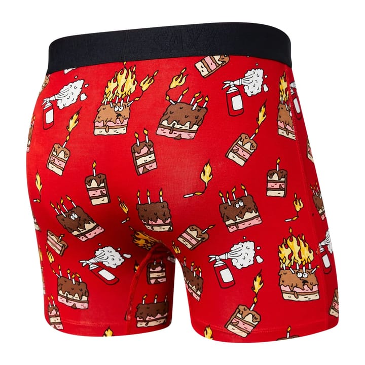 SAXX SAXX VIBE BOXER FIRED UP-RED SAXX SAXX SAXX VIBE BOXER FIRED UP-RED SAXX