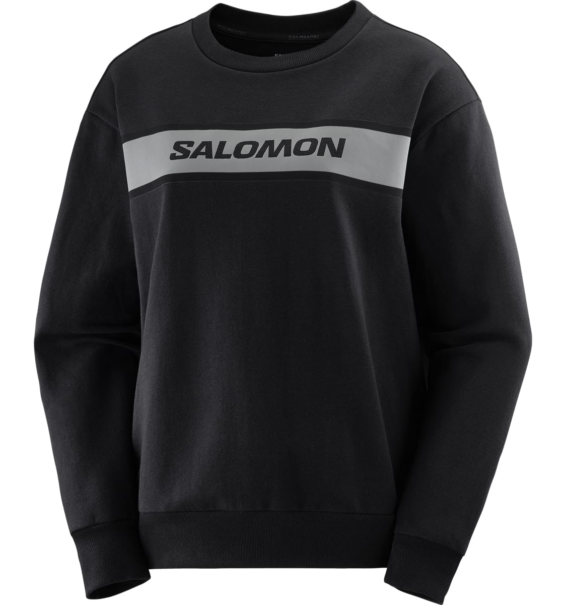 Salomon Essential Crew Neck M Deep Black/Quiet Shade Translucent