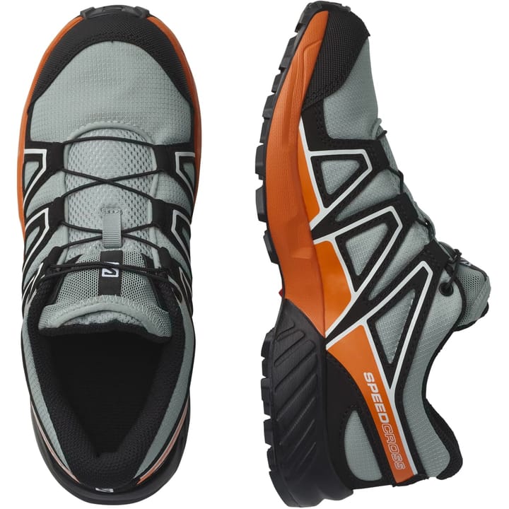 Salomon Juniors' Speedcross Wrought Iron/Black/Vibrant Orange Salomon