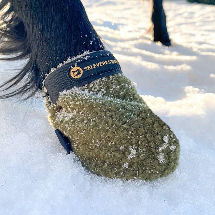 Seleverkstedet Fleece dog boot 4pk Grønn/brun Seleverkstedet