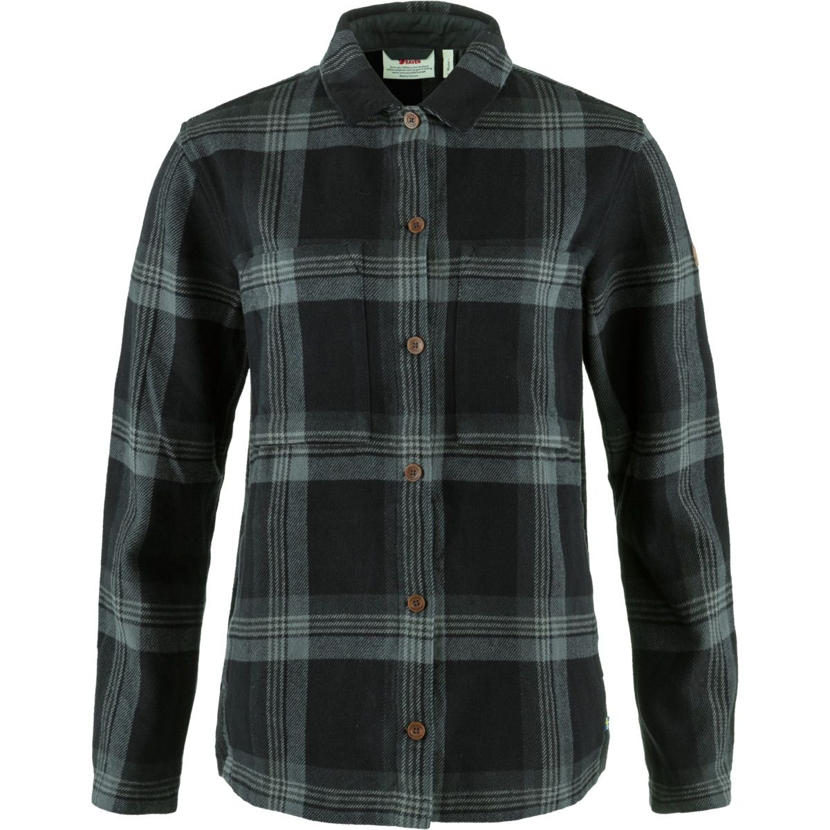 Fjällräven Singi Flannel Overshirt W Black-Iron Grey