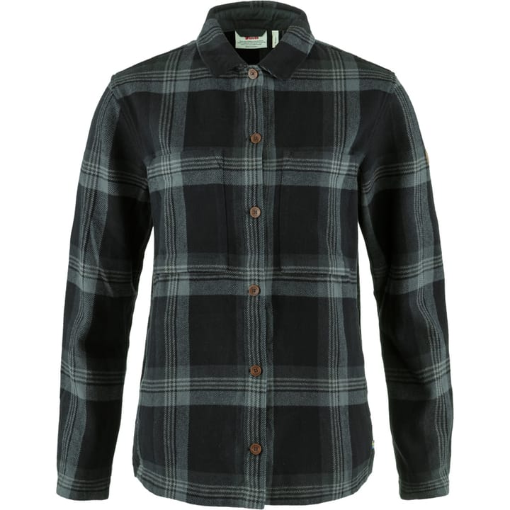 Fjällräven Singi Flannel Overshirt W Black-Iron Grey Fjällräven