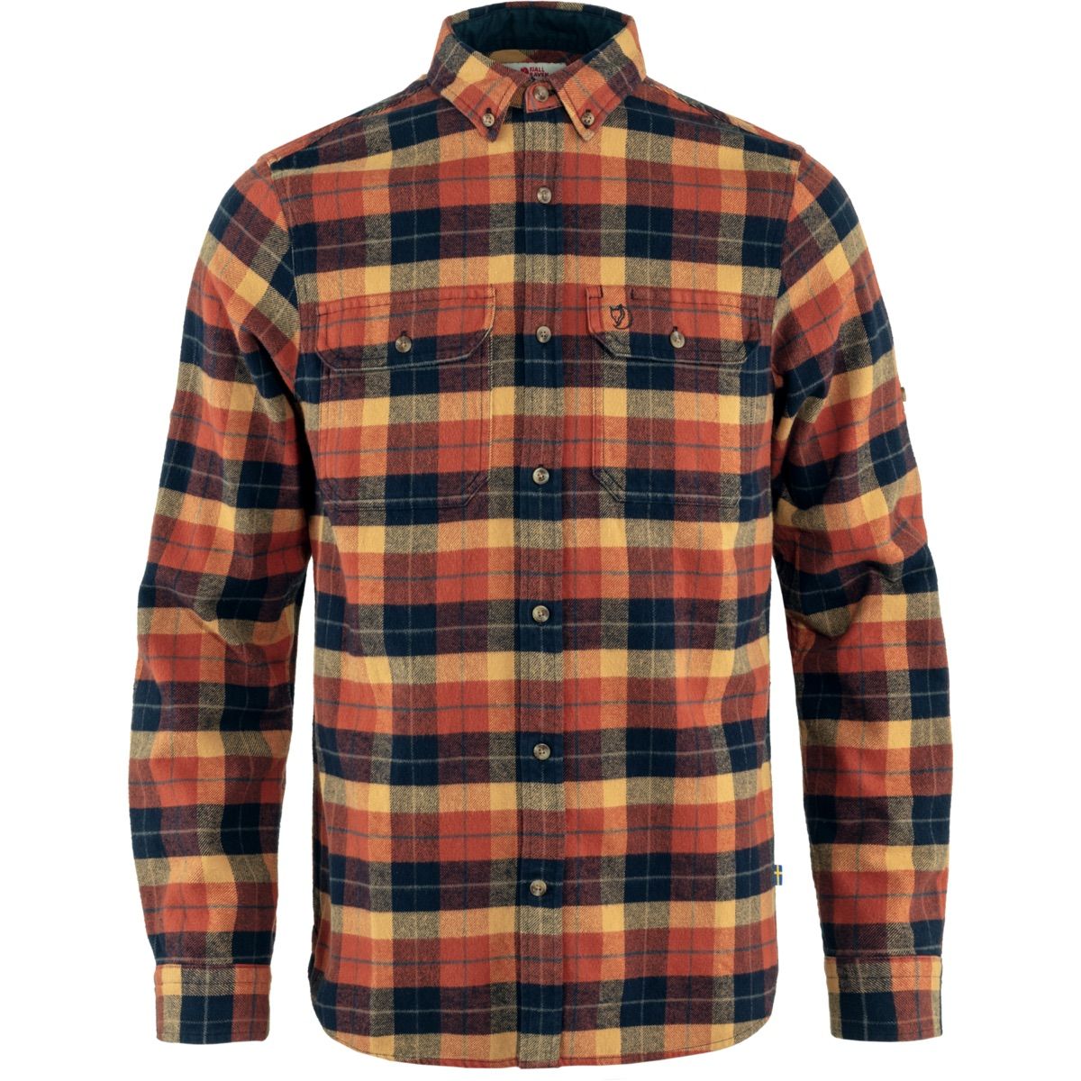 Fjällräven Men's Singi Heavy Flannel Shirt Autumn Leaf/Dark Navy