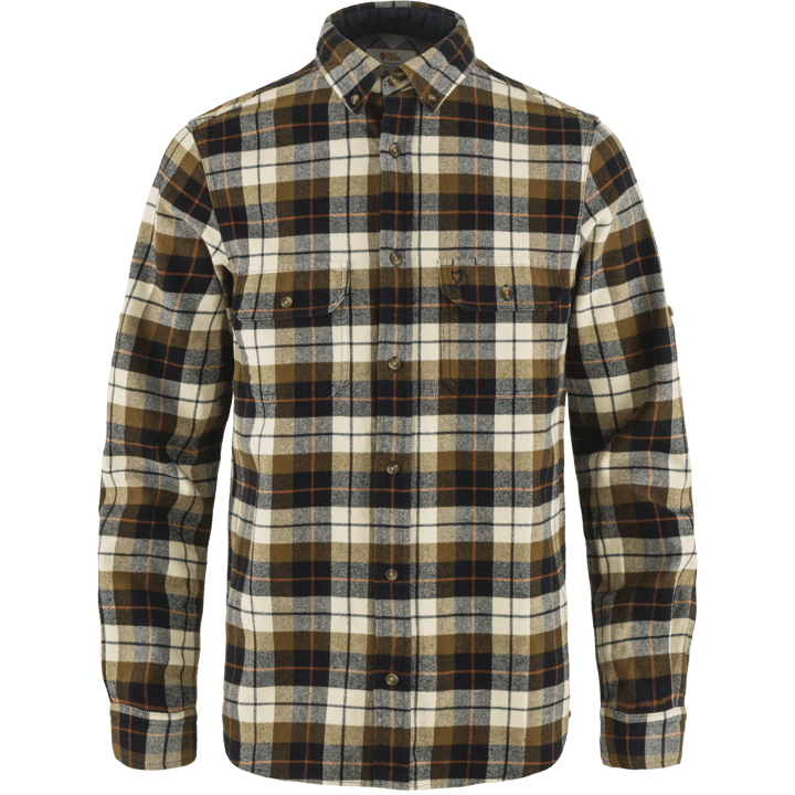 Fjallraven Men s Singi Heavy Flannel Shirt Chalk White Dark Navy