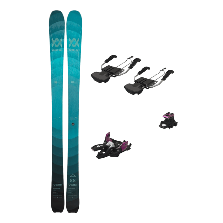 Völkl Rise Above 88 W - Toppturpakke med Marker Alpinist 8 og Marker Skistopper 90mm Völkl