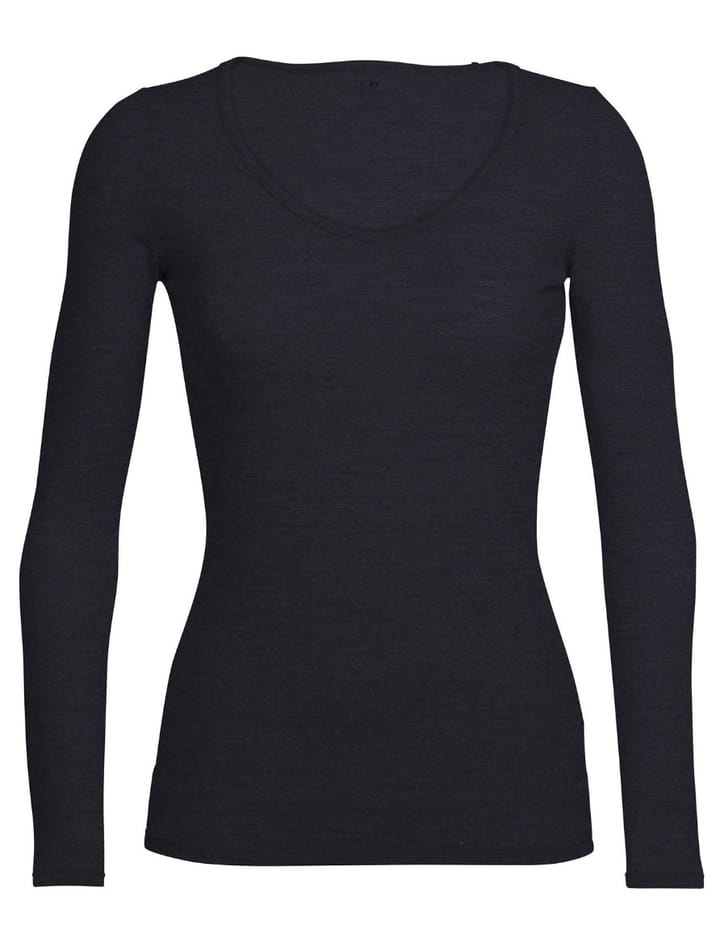 Icebreaker Women's Siren Long Sleeve Sweetheart Black Icebreaker Icebreaker Women's Siren Long Sleeve Sweetheart Black Icebreaker