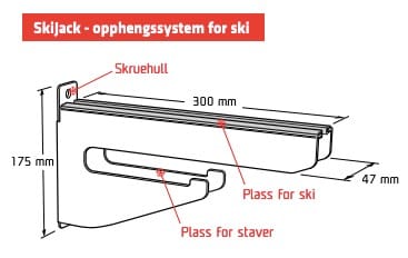 Skijack Veggfeste Skijack Skijack Veggfeste Skijack