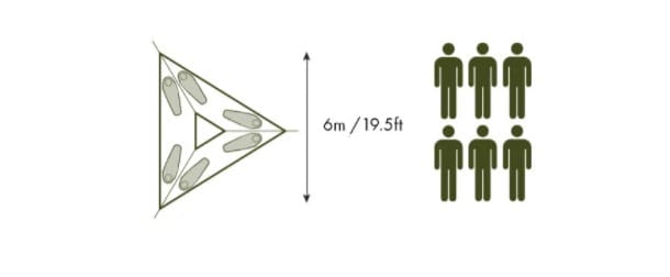 Tentsile Trillium XL 6 Black Mesh Tentsile