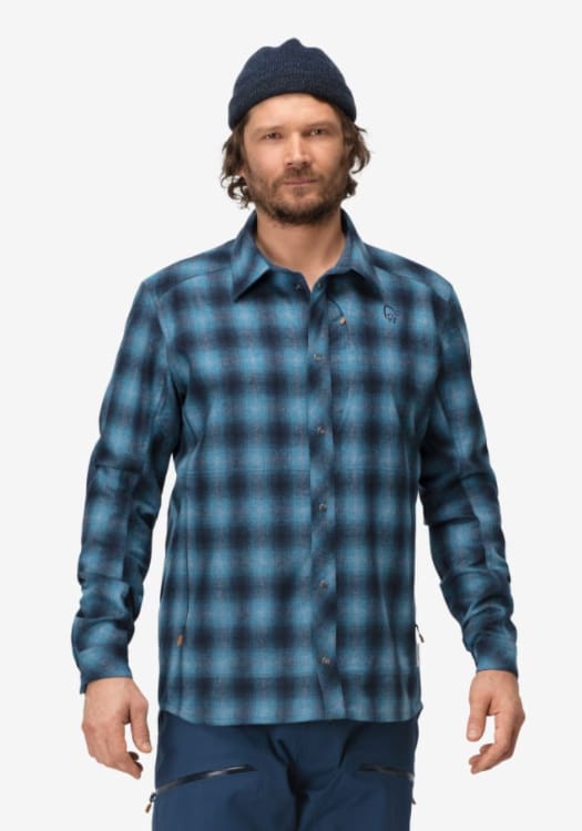 Norrøna Tamok Wool Shirt M'S Indigo Night Norrøna Norrøna Tamok Wool Shirt M'S Indigo Night Norrøna