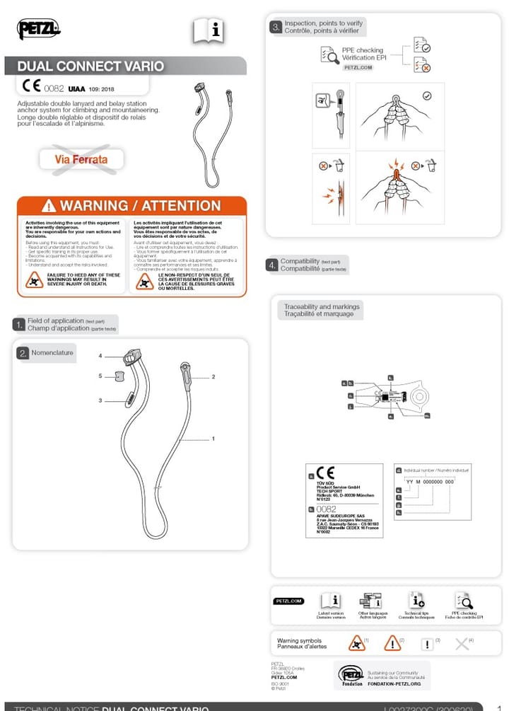 Petzl Dual Connect Vario Petzl Petzl Dual Connect Vario Petzl