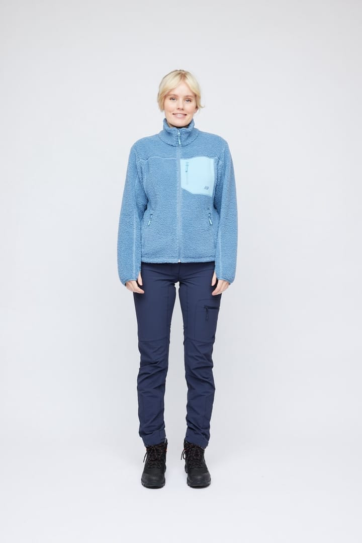 Skogstad W Hjertås Pile Fleece Jakke Coronet Blue Skogstad