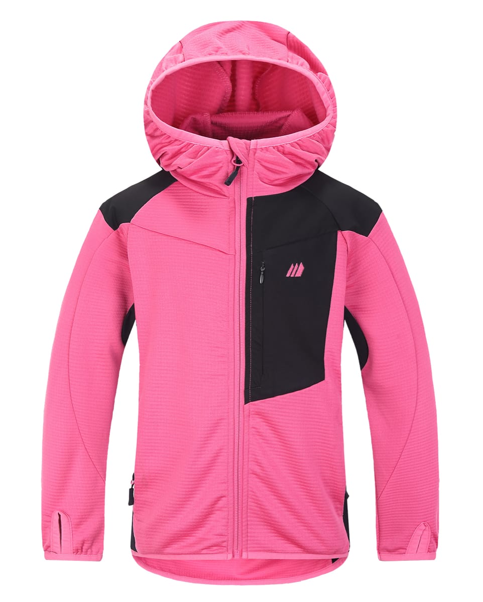 Skogstad Granholmen Teknisk Fleece Hettejakke Rosy Pink