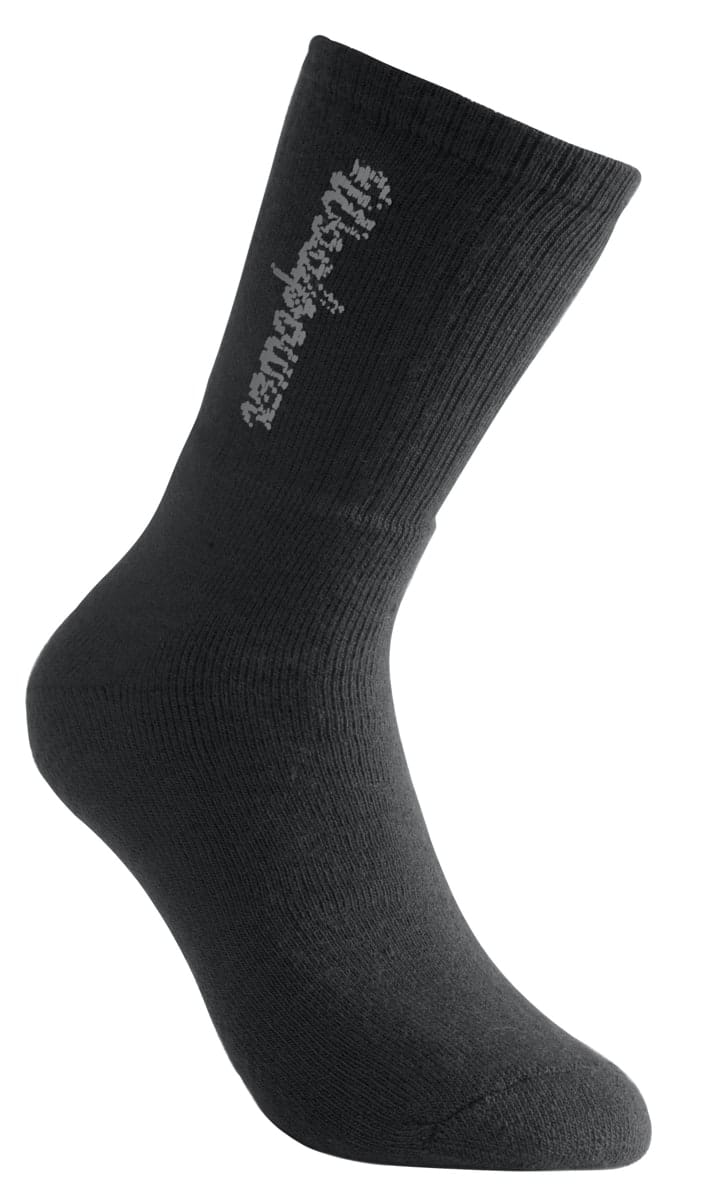 Woolpower Kids' Socks Logo 400 Pirate Black
