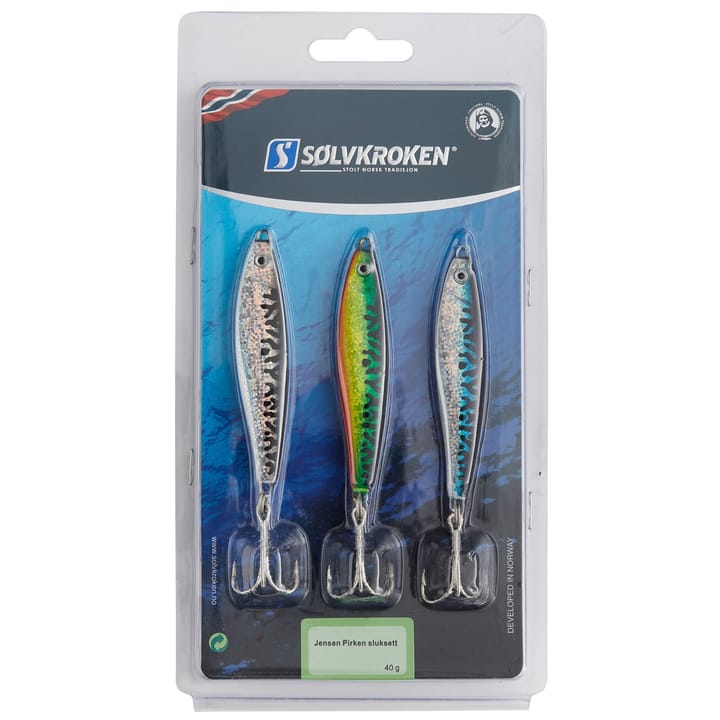 Sølvkroken Jensen pirken sluksett 40g 82mm 3pk Sølvkroken Sølvkroken Jensen pirken sluksett 40g 82mm 3pk Sølvkroken