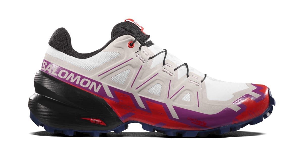 Salomon Speedcross 6 W White/Sparkling Grape/Fiery Red