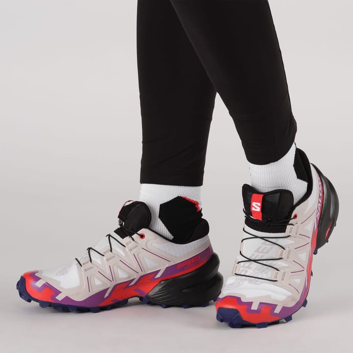 Salomon Women's Speedcross 6 White/Sparkling Grape/Fiery Red Salomon Salomon Women's Speedcross 6 White/Sparkling Grape/Fiery Red Salomon
