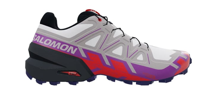 Salomon Women's Speedcross 6 White/Sparkling Grape/Fiery Red Salomon